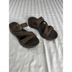 Skechers Women's Relaxed Fit: Easy Going Slide On By Sandals Brown Size 8